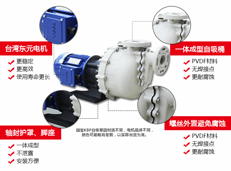 KBP塑料耐酸堿自吸泵產品細節(jié)